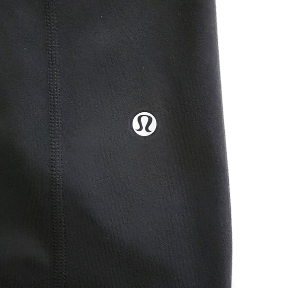 Lululemon Black Clam Digger Crop Pant 17" Inseam Stretch Yoga Athletic  Size 4 - Picture 3 of 12